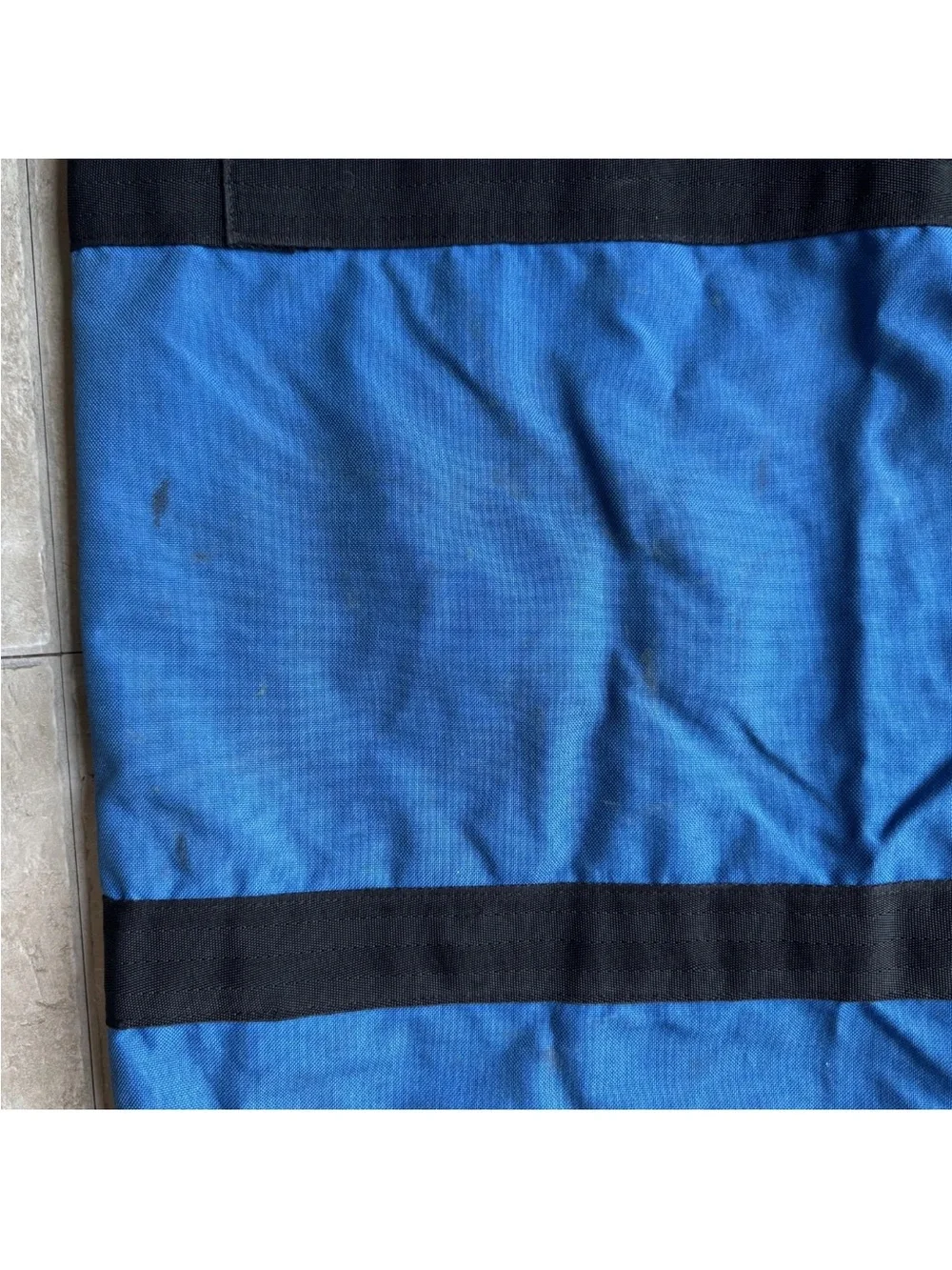 Vintage 80s 90s Eastpak Blue Canvas Duffel Bag USA  XL Travel Gear Bag READ 38